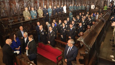 Fiesta de la Polic�a Nacional en Lugo, acto en la Catedral