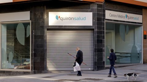 Nuevo local de Quir�nSalud en la plaza de Vigo, a donde trasladan las prestaciones que hasta ahora ofrec�an en Riazor