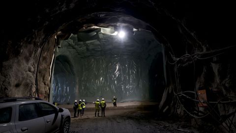 Obras de los tneles del tren al puerto exterior