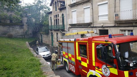 El incendio, esta ma�ana.