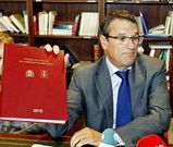 El fiscal Juan Carlos Aladro, ayer, durante la presentaci�n de la memoria del 2012.