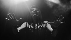 Ana Curra en uno de sus conciertos 