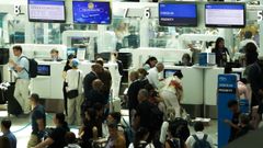 Controles a viajeros procedentes de Espa�a en Italia.