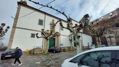 La iglesia de A R�goa qued� libre esta semana de los andamios que cubrieron todo el exterior del edificio durante las obras de reforma, que empezaron a ejecutarse a mediados de enero