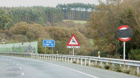 Las seales de 100 por hora de la A-54 en Guntn han sido tapadas y en breve sern cambiadas por otras de 120