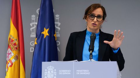 La ministra de�Sanidad, M�nica Garc�a, en la rueda de prensa sobre el desembarco del crucero MV Hondius