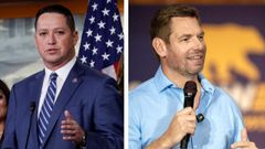 Los congresistas�Eric Swalwell, dem�crata por California, y Tony Gonzales, republicano por Texas