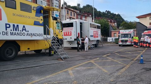 Puesto de Mando Avanzado del SEPA en Ribadesella