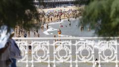 Vista de la playa de la Concha en San Sebasti�n