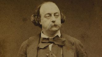Detalle del retrato que de Flaubert, autor de �Madame Bovary�, realiz� en torno a 1860 el hist�rico fot�grafo �tienne Carjat.