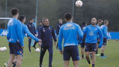 Entrenamiento del Deportivo en Abegondo.