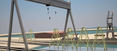 La gr�a p�rtico volver� a tener actividad con la construcci�n de los jackets para Iberdrola.