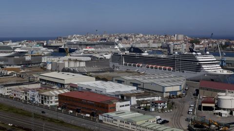 Quíntuple escala de cruceros en A Coruña