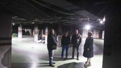 Los garajes siguen afectados tres a�os despu�s del incendio en este edificio de Nar�n. 