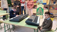 Los dos �nicos alumnos del CP Bello