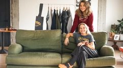 Carmen y Mercedes Zaldvar, responsables de la marca pontevedresa LMDI