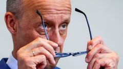 Merz, durante una rueda de prensa en Berlín el pasado junio