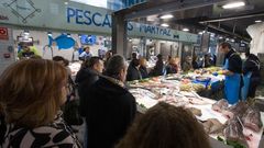 Normalidad en la Praza de Abastos de Lugo