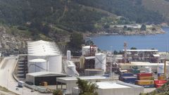 En la fotograf�a, una vista parcial del puerto exterior de Ferrol. 