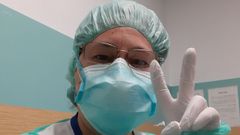 La celadora de urgencias del Hospital Montecelo de Pontevedra Pilar Garabatos Lois