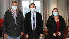 Juan Manuel Saborido, Valent�n Gonz�lez Formoso y Merche Noceda
