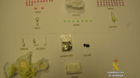 Droga incautada en el Aquasella