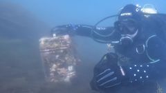 Jornada de limpieza de la ria de Aldán