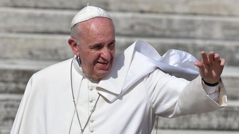 El Papa Francisco, en la plaza de San Pedro del Vaticano
