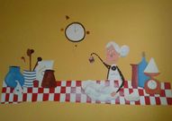 La escuela de A Capela tambi�n cuenta con su propio mural. 