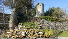 Una buena parte del muro pr�ximo a la Fortaleza est� derribado desde hace meses. 