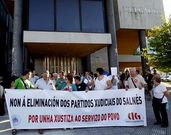 La concentraci�n en Vilagarc�a no tuvo la misma afluencia que la celebrada en Cambados. 