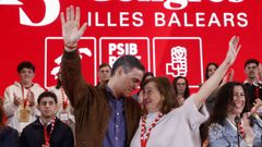 Snchez y Armengol, este sbado en el congreso regional del partido en Baleares.