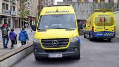 Ambulancias, en el Hospital Provincial, uno de los dos centros del CHOP pontevedr�s