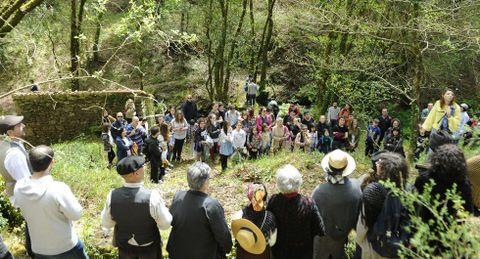 En la ruta hubo paradas musicales, teatrales y po�ticas. 