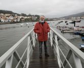 Miguel V�zquez Freire, no porto de Corcubi�n, a vila onde naceu e a vila que o marcou, como ten dito. 