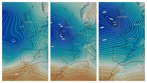 La presi�n central de la borrasca Joseph perder� 20 milibares en las pr�ximas 24 horas