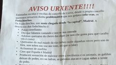 El cartel circul� por las redes sociales este mi�rcoles