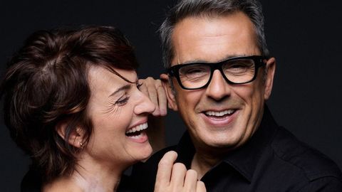 Silvia Abril y Andreu Buenafuente en la foto promocional de las campanadas de TVE