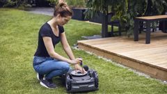 Imagen de un robot Husqvarna, cedida por el Grupo Luciano, de Cedeira