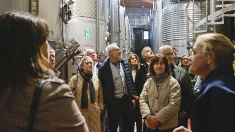 Un momento de la visita de los suscriptores a las instalaciones de Rectoral