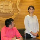 Mar�a Xos� Alfonso, momentos despu�s de su elecci�n. 