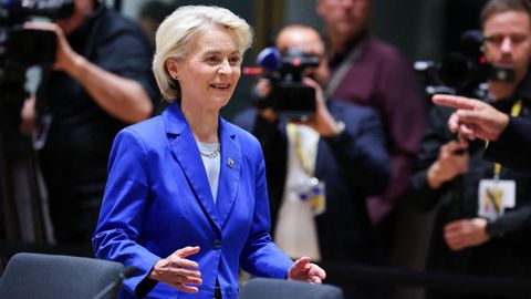 Ursula von der Leyen, presidenta de la Comisi�n Europea, el 16 de octubre del 2026, en Bruselas.