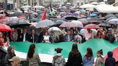 Manifestacin contra el genocidio en Palestina en Vigo