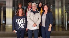 El edil malpic�n Miguel Fern�ndez, en Madrid por motivos personales, se acerc� hasta el foro donde participaban las redeiras