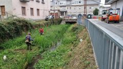 Al fondo, el inicio del tramo del arroyo Zapardiel sobre el que se levant el asilo