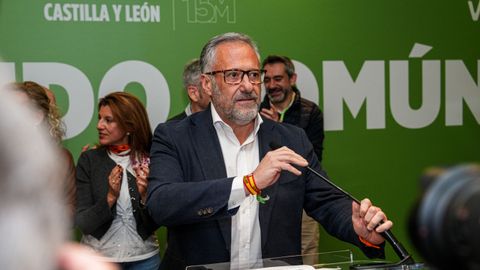 El candidato de VOX a la Presidencia de Castilla y Le�n, Carlos Poll�n.