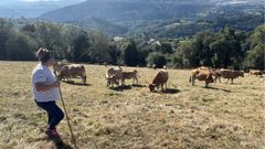 Una ganadera en Asturias