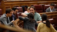 Errej�n e Iglesias, en uno de sus �ltimos encuentros en el Congreso