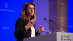  La consejera de Presidencia de la Generalitat de Catalu�a, Meritxell Bud�, comparece tras la reuni�n del Consejo Ejecutivo