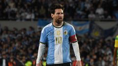 El futbolista Lionel Messi durante la celebraci�n del partido entre las selecciones de Argentina y Ben�n, a 6 de octubre de 2026, en Buenos Aires (Argentina)